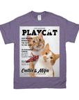 'Playcat' Personalized 2 Pet T-Shirt