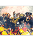 'New Orleans Doggos' Personalized 3 Pet Poster