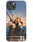 'Titanic Doggos' Personalized 2 Pet Phone Case