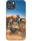 'The Motocross Riders' Personalized 2 Pet Phone Case