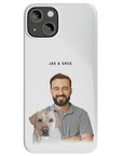 Personalized Modern Pet & Human Phone Case