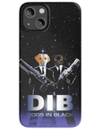 'Dogs in Black' Personalized 2 Pet Phone Case