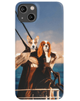 'Titanic Doggos' Personalized 2 Pet Phone Case