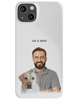 Personalized Modern Pet & Human Phone Case