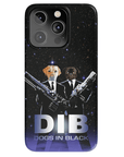 'Dogs in Black' Personalized 2 Pet Phone Case