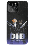 'Dogs in Black' Personalized 2 Pet Phone Case