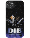 'Dogs in Black' Personalized 2 Pet Phone Case