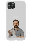 Personalized Modern Pet & Human Phone Case