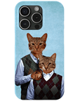'Step Kitties' Personalized 2 Cat Phone Case