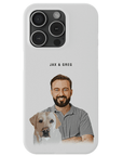Personalized Modern Pet & Human Phone Case