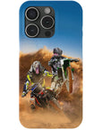 'The Motocross Riders' Personalized 2 Pet Phone Case