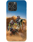 'The Motocross Riders' Personalized 2 Pet Phone Case