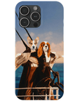 'Titanic Doggos' Personalized 2 Pet Phone Case