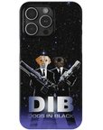 'Dogs in Black' Personalized 2 Pet Phone Case