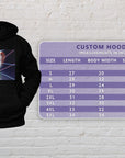 '1980s Lazer Portrait (Female)' Personalized Hoody
