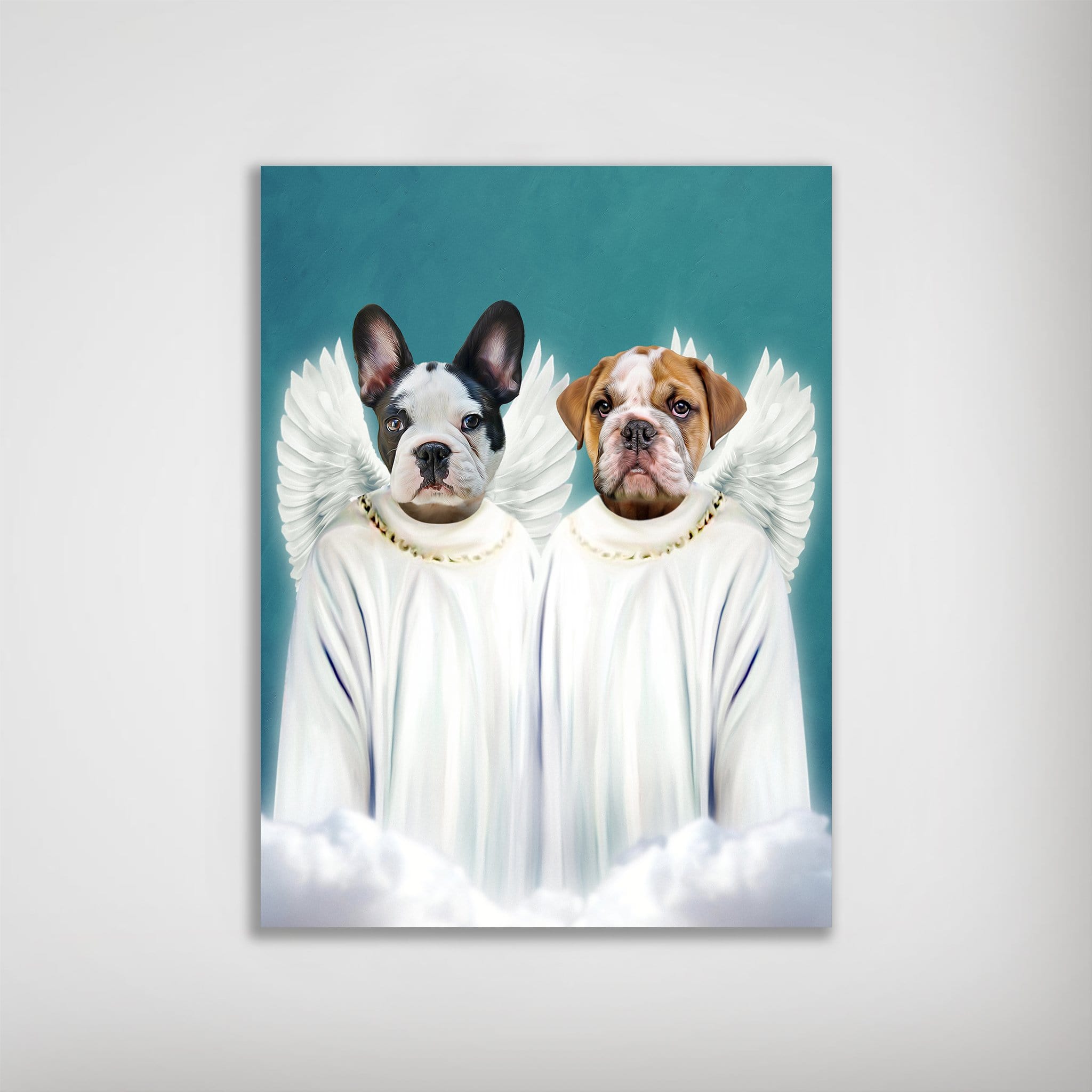 2 Angels Personalized popular Pet Canvas