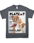 'Playcat' Personalized 2 Pet T-Shirt