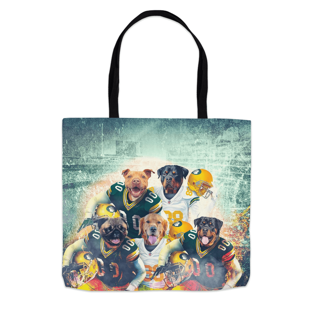 &#39;Green Bay Doggos&#39; Personalized 5 Pet Tote Bag