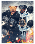 'Las Vegas Doggos' Personalized 4 Pet Poster