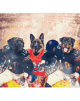 'Chicago Doggos' Personalized 3 Pet Blanket