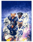 'Indianapolis Doggos' Personalized 4 Pet Poster