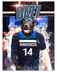 'Minnedogsta Timberdogs' Personalized Dog Poster