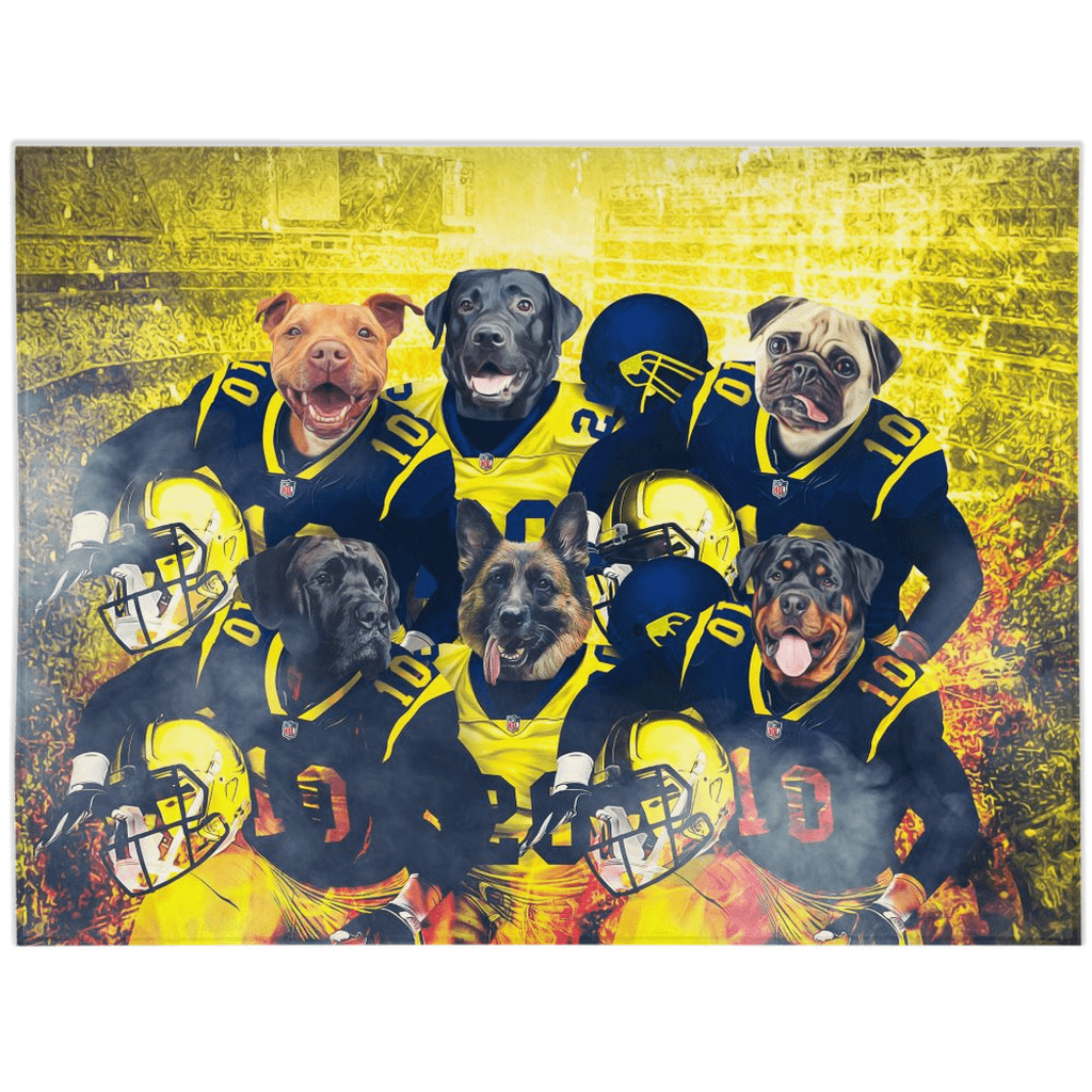 &#39;Michigan Doggos&#39; Personalized 6 Pet Blanket