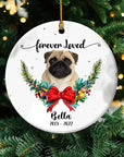 Photo Upload Live Customization Ornament - Memorial