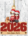 Live Customization Humans & Dogs/Cats 2026 Wooden Ornament