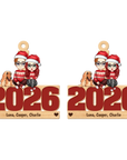 Live Customization Humans & Dogs/Cats 2026 Wooden Ornament