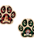 Live Customization Paw Shaped 2026 Wooden Pet Ornament