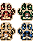 Live Customization Paw Shaped 2026 Wooden Pet Ornament