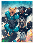 'Jacksonville Doggos' Personalized 4 Pet Poster