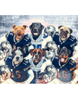 'Dallas Doggos' Personalized 6 Pet Standing Canvas