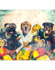 'Green Bay Doggos' Personalized 3 Pet Poster