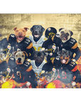 'Pittsburgh Doggos' Personalized 6 Pet Blanket