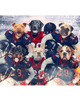 'Houston Doggos' Personalized 6 Pet Standing Canvas