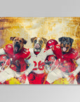'Kansas City Doggos' Personalized 3 Pet Blanket