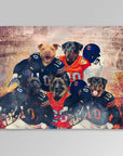 'Chicago Doggos' Personalized 5 Pet Blanket