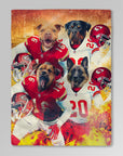 'Kansas City Doggos' Personalized 4 Pet Blanket