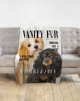 'Vanity Fur' Personalized 2 Pet Blanket
