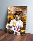 'San Doggo Padres' Personalized Pet Canvas