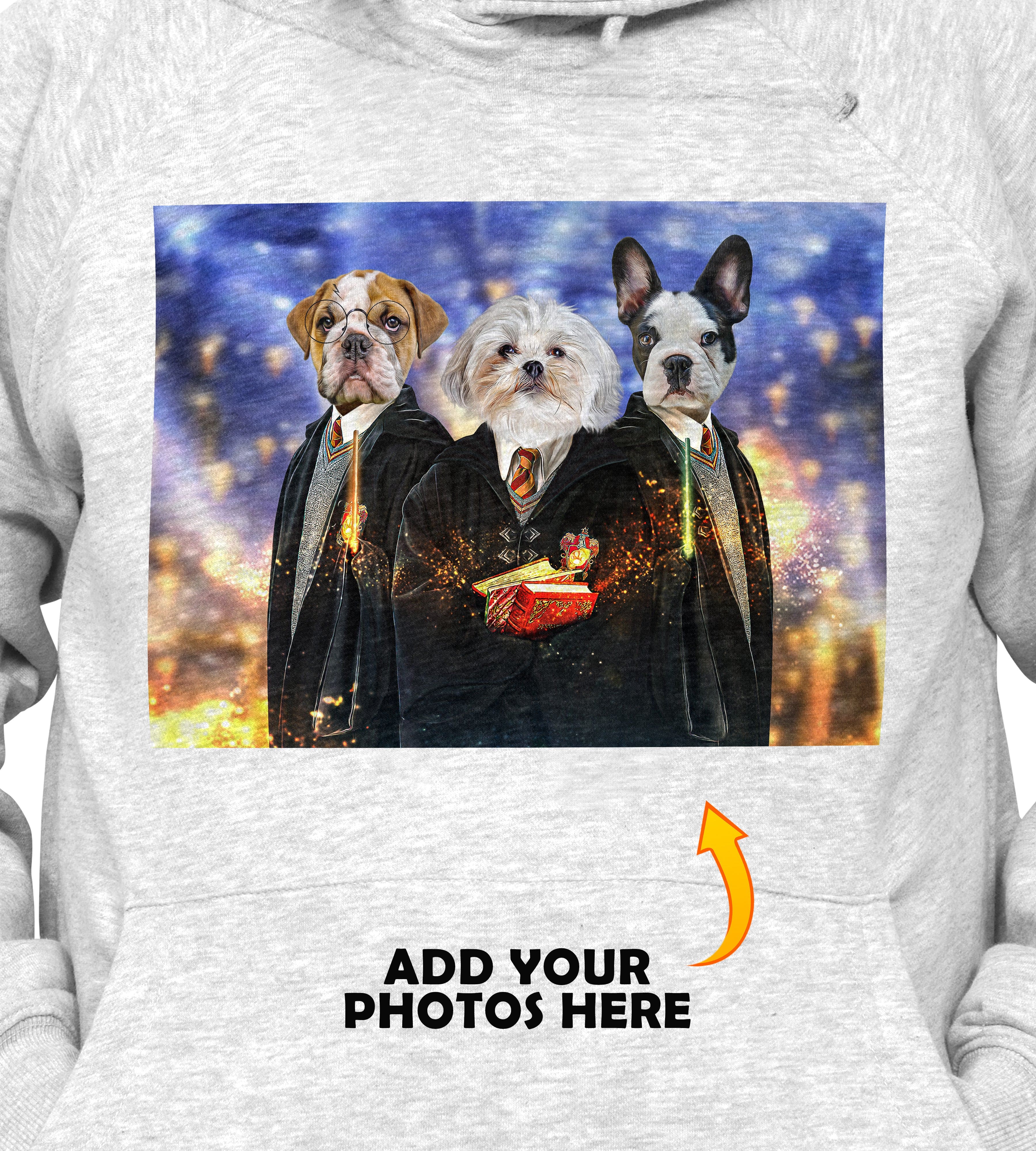 &#39;Harry Doggers&#39; Personalized 3 Pet Hoody