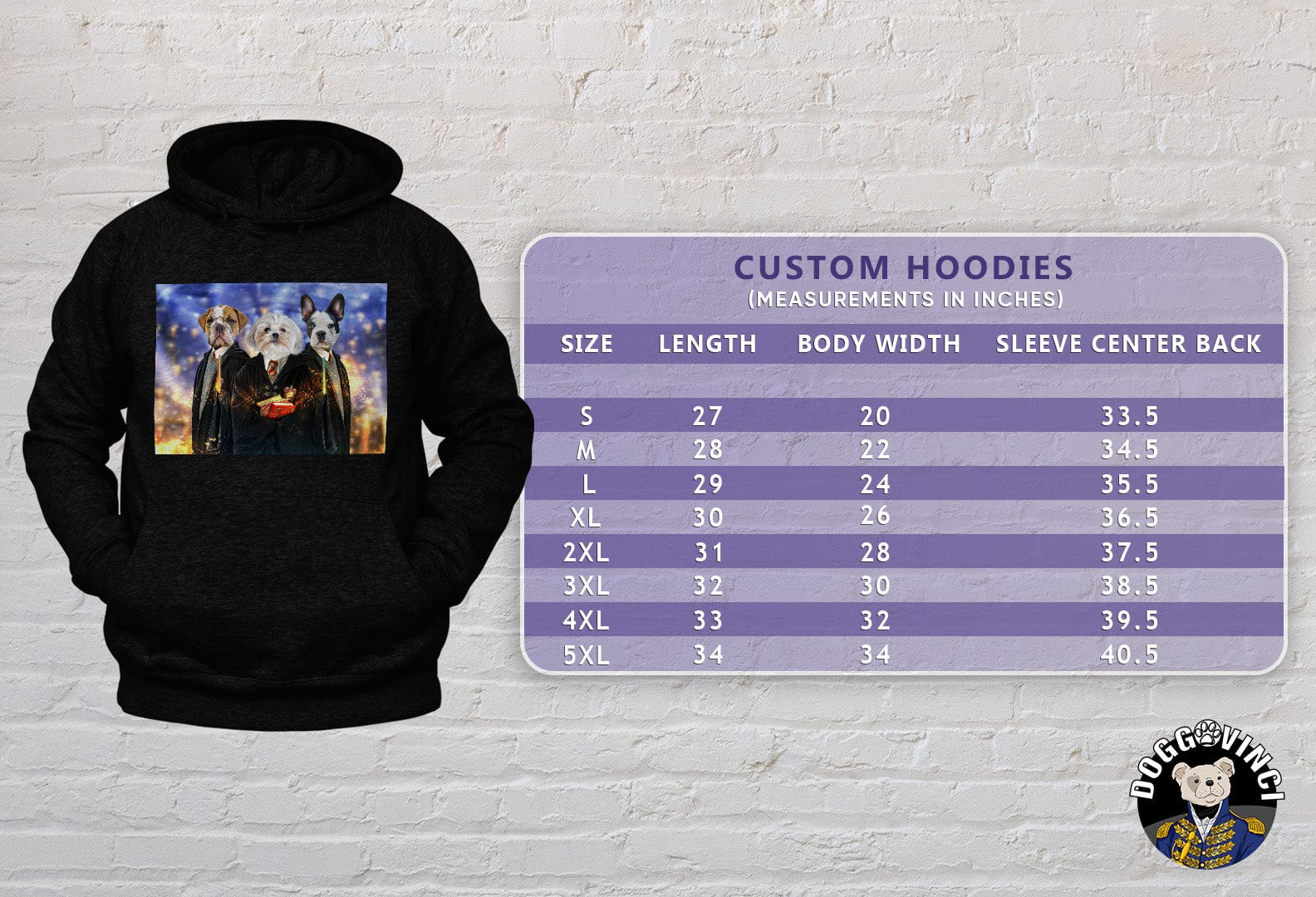 &#39;Harry Doggers&#39; Personalized 3 Pet Hoody