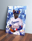 'Kansas City Doggo Royals' Personalized Pet Canvas