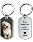Personalized Pet Memorial Keychain Spanish