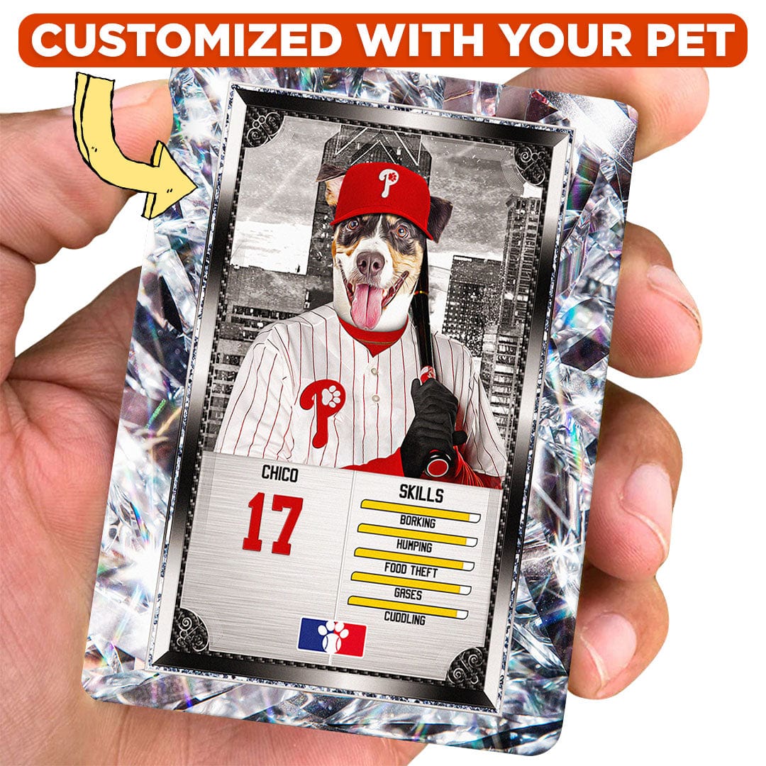 Philadelphia Philpaws' Personalized Pet Baseball Trading Card – doggovinci