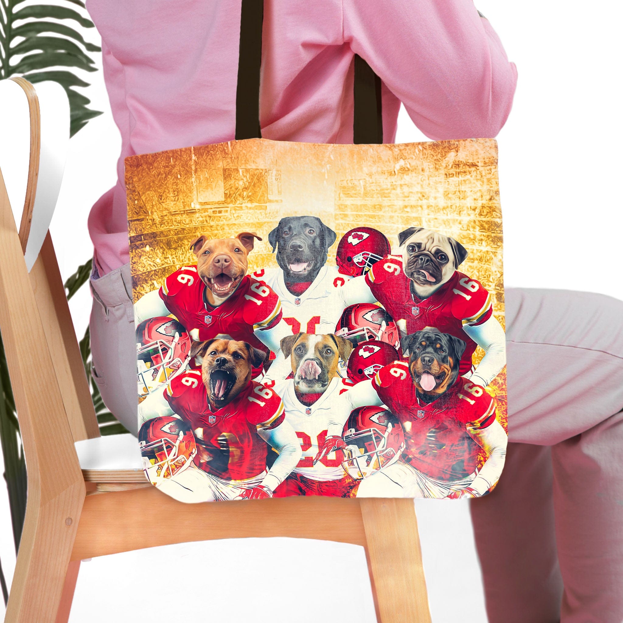 &#39;Kansas City Doggos&#39; Personalized 6 Pet Tote Bag