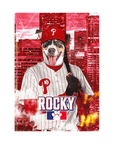 'Philadelphia Pawllies' Personalized Pet Standing Canvas