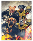 'New Orleans Doggos' Personalized 4 Pet Poster